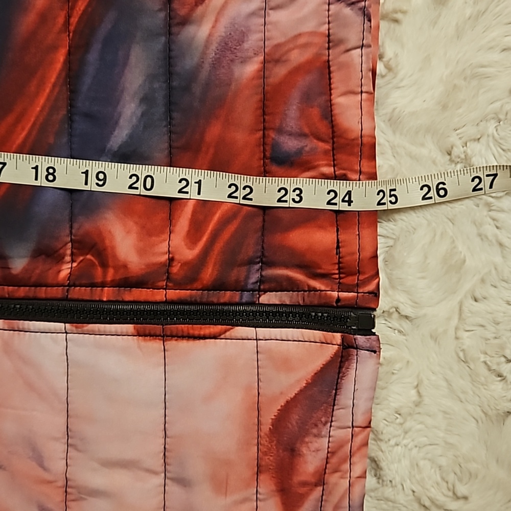C.O.Z.Y pink purple swirly tie-dye puffer jacket Medium - Picture 6 of 7